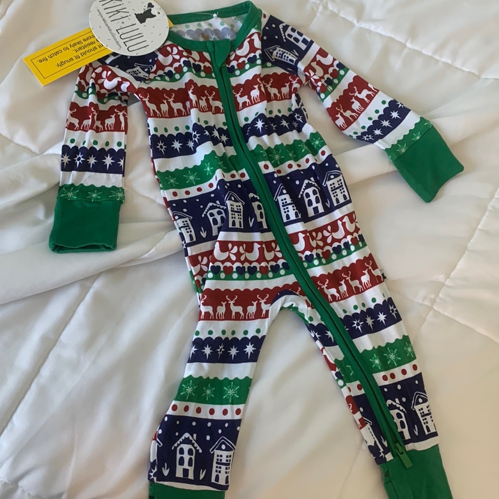 NWT kiki & lulu zippy Christmas Nordic Fair Isle